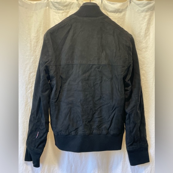 Boda Skins Sheep Skin Leather Suede Bomber Jacket - Picture 6 of 10